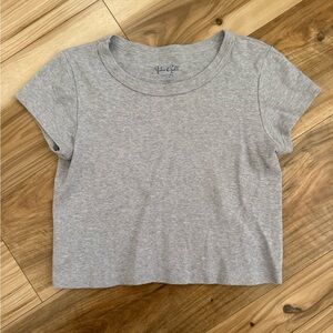 Brandy Melville Gray Short Sleeve Tee